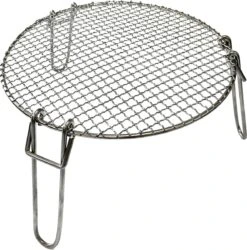 Valhal Outdoor - Réhausseur De Casseroles / Grille De Gril 34cm - Acier Inoxydable, Pieds Pliables, VH.STAND