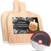 Pelle à Pizza KYONANO, 2 Pelles à Pizza En Bois + 1 Coupe-pizza En Acier Inoxydable, Pelle à Pizza En Bois De Bouleau, Pelle à Pain 30 X 42 Cm, Pelle à Pizza Pour Pierre à Pizza (lot De 3)