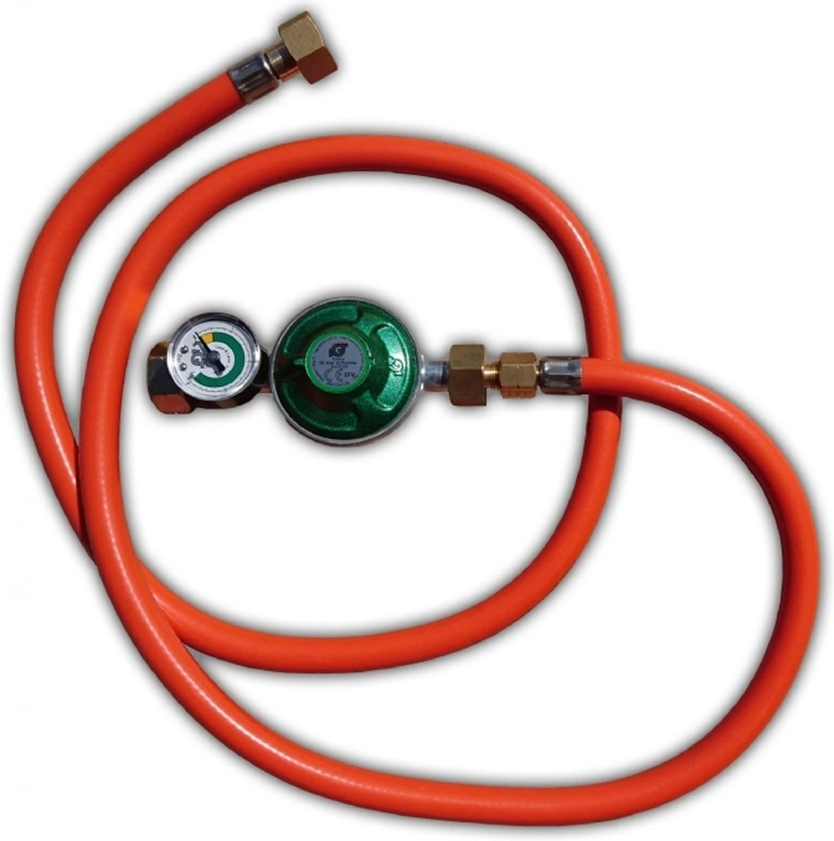 Régulateur De Pression / Jeu De Tuyaux 50 Mbar Avec Manomètre Et Raccord 1/2" 1 Régulateur De Pression / Jeu De Tuyaux 50 Mbar Avec Manomètre Et Raccord 1/2"