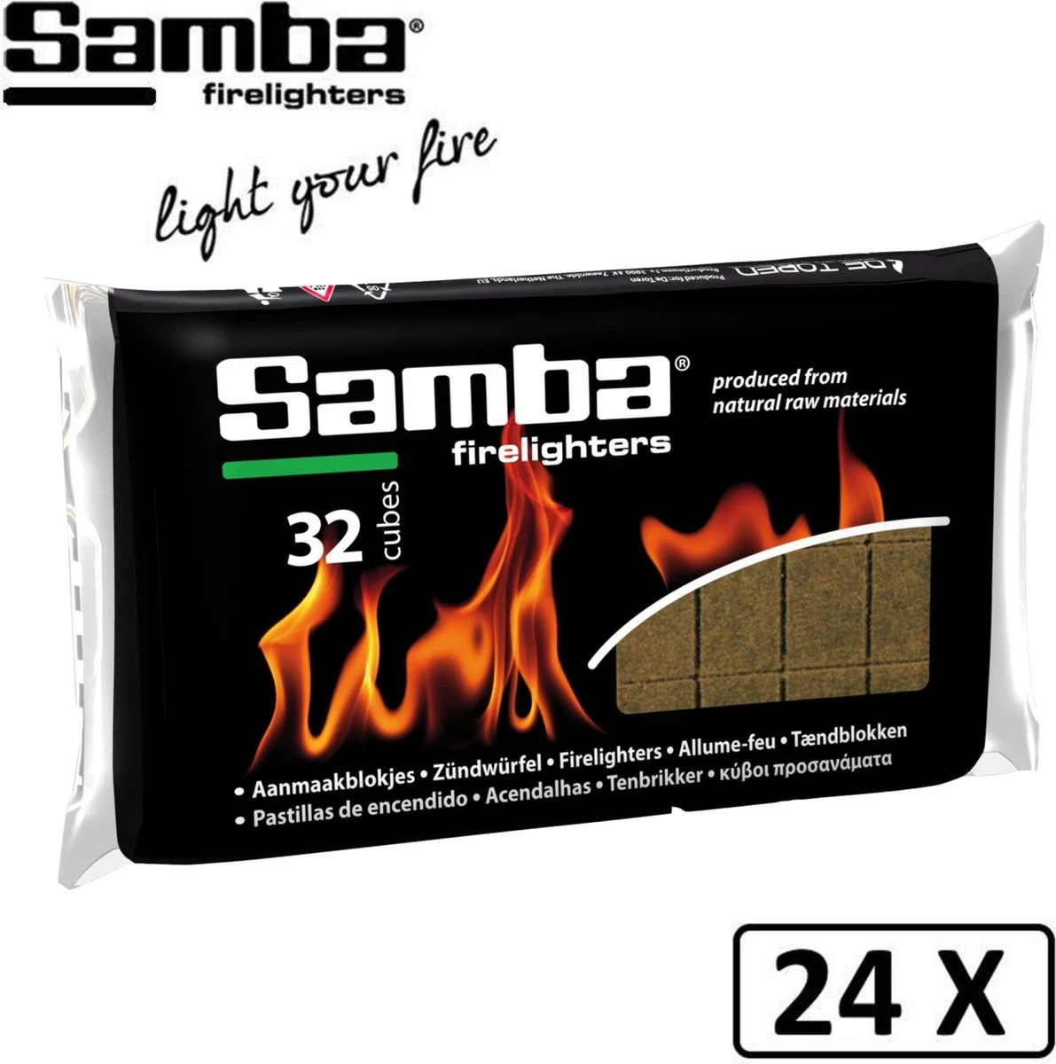 Samba Firelighters Brown á 24 X 32 Pièces - Boîte Extérieure De 768 Firelighters 7 Samba Firelighters Brown á 24 X 32 Pièces - Boîte Extérieure De 768 Firelighters – Image 7