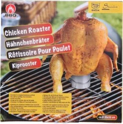 Porte-poulet BBQ ø 20x10cm Bol Liquide Pour Vapeur -Grill Feu Maison 1192x1200 10