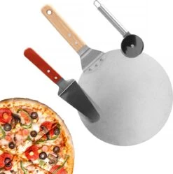 Springos Pizza Scoop - Coupe-pizza - Spatule - 25 Cm - Naturel/ Argent -Grill Feu Maison 1192x1200 12