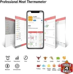 Tools4grill Sans Fil Bluetooth Viande - BBQ - Thermomètre 2 Sondes / Sondes De Mesure -Grill Feu Maison 1192x1200 8