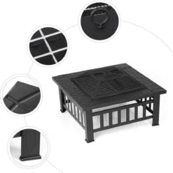 Cheminée Plein Air Feu De Camp Jardin Cour Arrière Foyer Poêle Barbecue Foyer Chauffage Extérieur Cheminée Barbecue BBQ Grill -Grill Feu Maison 1193x1200 1