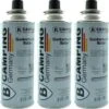 Lot De 3x Bouteille Benson Camping Gaz Butane / Remplissage Gaz De 227 Grammes - Cuisinière / Désherbant