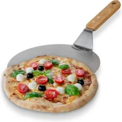 Nonna Pelle à Pizza Inox Ø25,5 - Spatule à Pizza Ronde Pour BBQ Ou Four Avec Manche En Bois - Longueur: 43 Cm -Grill Feu Maison 1197x1200 6