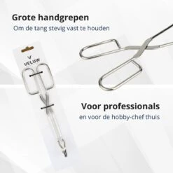 Pince De Service En Acier Inoxydable Veluw - 23,5 Cm - Pince De Cuisine Professionnelle Courbée - Pince à Collation - Pince à BBQ - Pince à Viande -Grill Feu Maison 1198x1200 16
