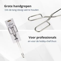 Pince De Service En Acier Inoxydable Veluw - 30 Cm - Pince De Cuisine Professionnelle - Pince à Collation - Pince à BBQ - Pince à Viande -Grill Feu Maison 1198x1200 24