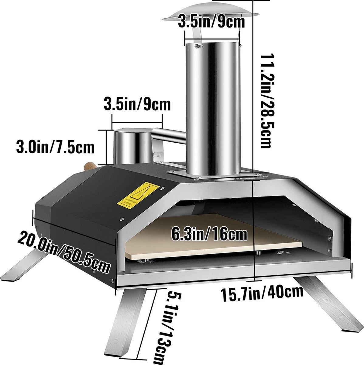 Four à Pizza Vevor® - Four à Pizza Professionnel - Cuisine D'extérieur - Pizza Gourmet - Barbecue - Acier Inoxydable - Jusqu'à 600°C - Sac De Transport Inclus 5 Four à Pizza Vevor® - Four à Pizza Professionnel - Cuisine D'extérieur - Pizza Gourmet - Barbecue - Acier Inoxydable - Jusqu'à 600°C - Sac De Transport Inclus – Image 5