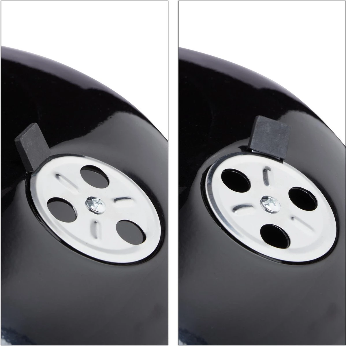 Relaxdays Barbecue Au Charbon De Bois Avec Couvercle - Barbecue à Bouilloire - Barbecue - Grill à Boules - Noir 7 Relaxdays Barbecue Au Charbon De Bois Avec Couvercle - Barbecue à Bouilloire - Barbecue - Grill à Boules - Noir – Image 7