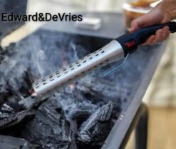 Edward&DeVries - Briquet électrique Pour BBQ - Accessoires Pour BBQ - Allume-minute - Démarreur De BBQ - Looftlighter - Convient Pour Le Charbon De Bois Et Les Briquettes - -Grill Feu Maison 1200x1015 1