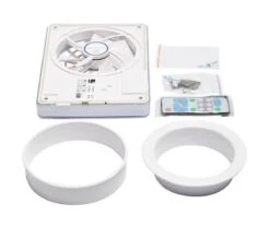 Ventilateur Silencieux SENCYS IFAN, Mural Avec Télécommande, Minuterie, Capteur D'humidité, Pour Ø100 / 125mm -Grill Feu Maison 1200x1017 4