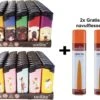 100 Pièces Briquets Rechargeables - Marque Unilite Elektronik Briquet Clic - Avec Impression + 2 Bouteilles De Gaz Gratuites