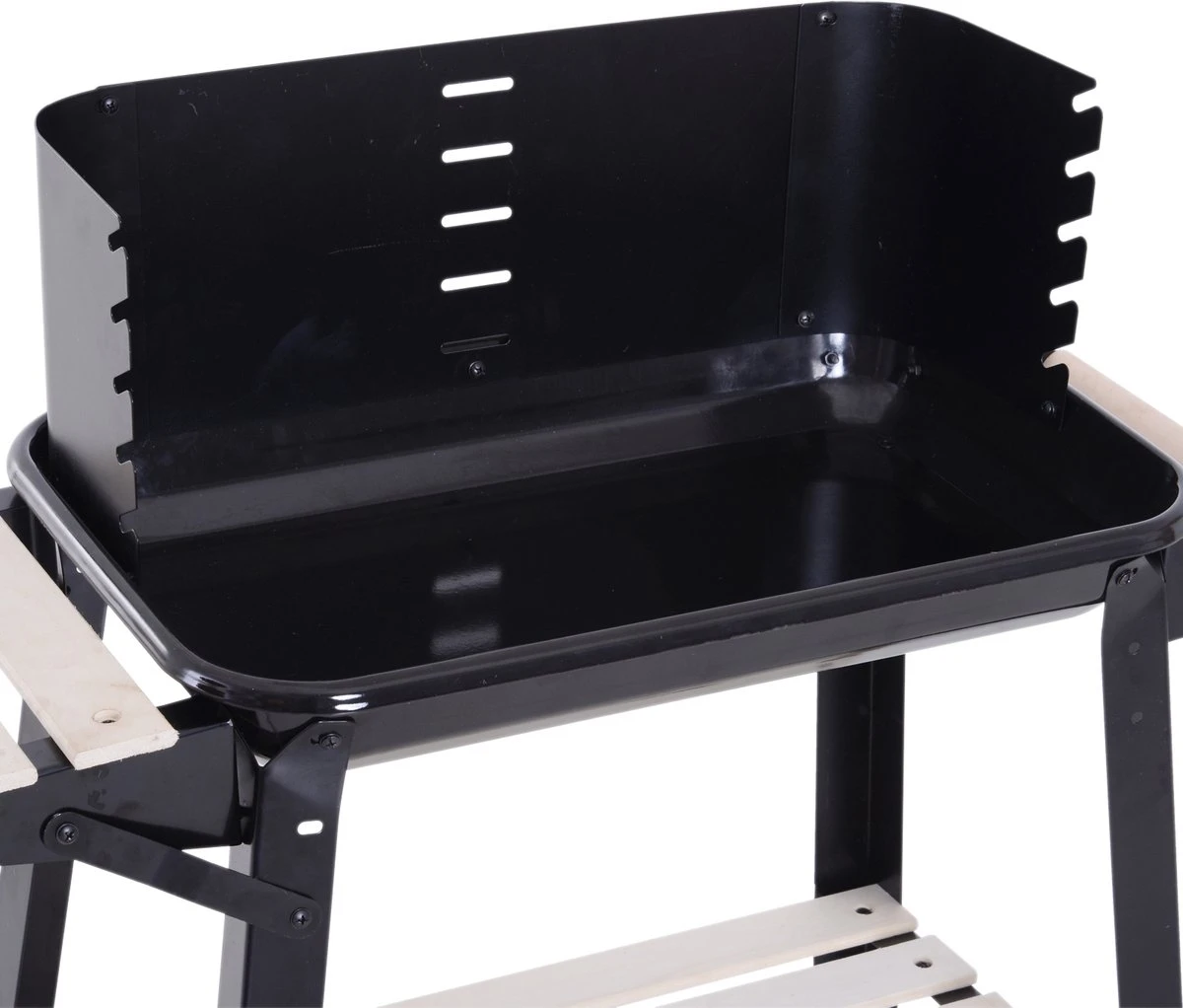 Station De Grillades Sur Chariot Outsunny Barbecue Autoportant Avec Pare-vent 2 X étagère Réglable En Hauteur 846-032 7 Station De Grillades Sur Chariot Outsunny Barbecue Autoportant Avec Pare-vent 2 X étagère Réglable En Hauteur 846-032 – Image 7