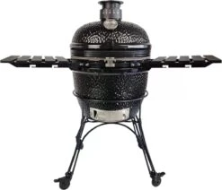 Obelix Kamado Large - 22 Pouces - Zwart - Avec Poseur De Plaque - Feutre En Fibre De Verre - Système D'ouverture / Fermeture - Precision Top-Vent -Grill Feu Maison 1200x1028