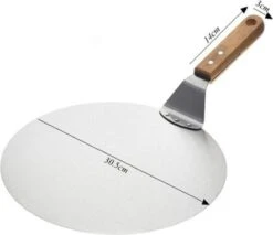 Pelle à Pizza De Luxe Pizza Fraîche - Acier Inoxydable 30CM - Grande Pelle à Pizza Pour Four Ou BBQ - Manche En Bois - Spatule à Pizza Pour Pizza Au Four Maison -Grill Feu Maison 1200x1035 2