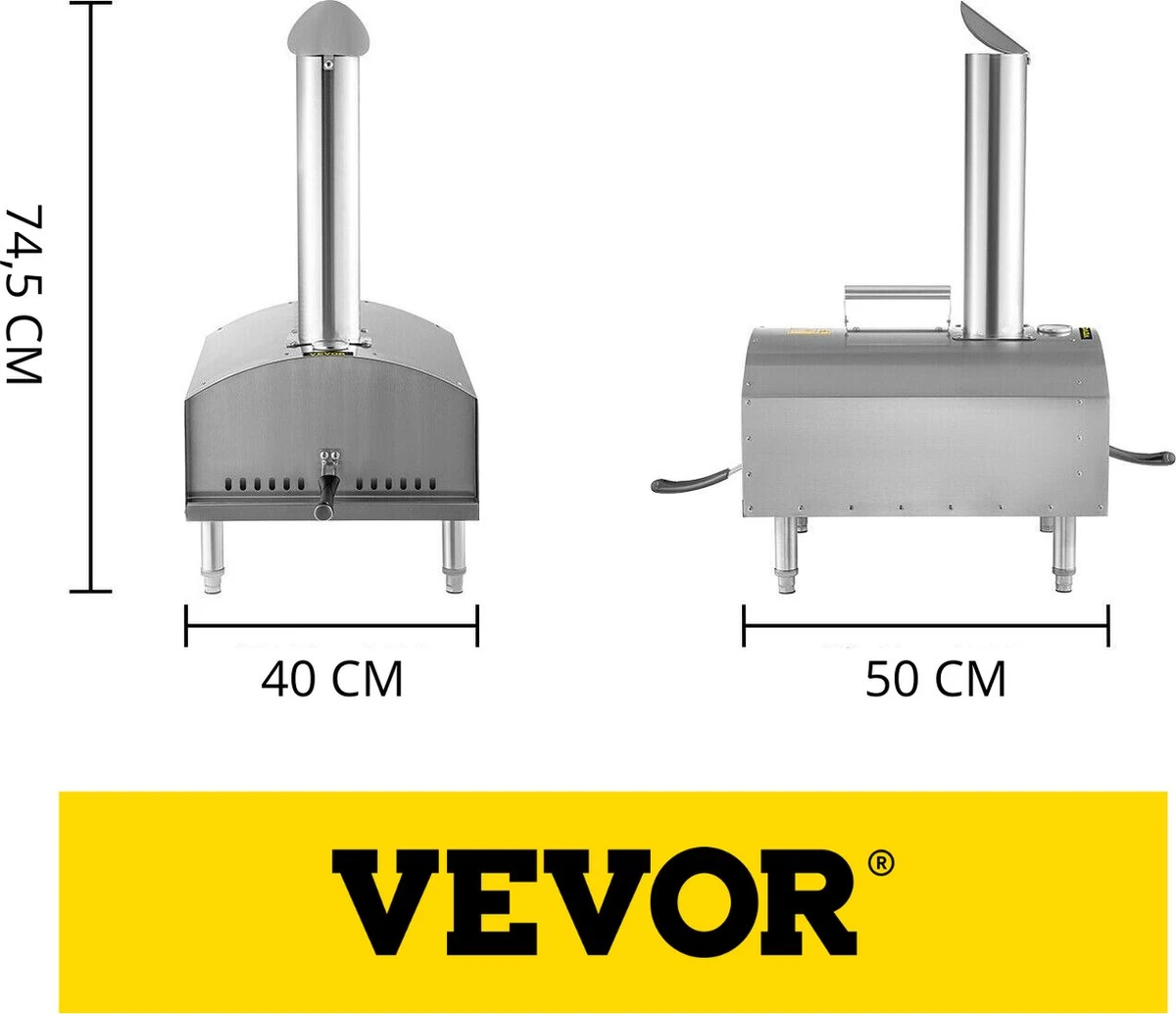 Four à Pizza Vevor® - Barbecue - Pizzarette - Four à Pizza Extérieur - Four à Pizza Extérieur - Pierre à Pizza - Portable - Acier Inoxydable 2 Four à Pizza Vevor® - Barbecue - Pizzarette - Four à Pizza Extérieur - Four à Pizza Extérieur - Pierre à Pizza - Portable - Acier Inoxydable – Image 2