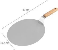 Pelle à Pizza De Luxe Pizza Fraîche - Acier Inoxydable 30CM - Grande Pelle à Pizza Pour Four Ou BBQ - Manche En Bois - Spatule à Pizza Pour Pizza Au Four Maison -Grill Feu Maison 1200x1044 1