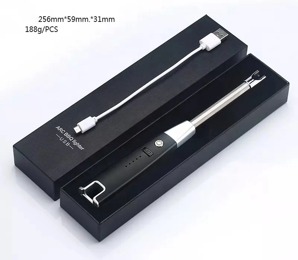 PLASMA - Briquet Plasma - Briquet Plasma USB Rechargeable - Briquet électrique - Briquet Arc - Wit 7 PLASMA - Briquet Plasma - Briquet Plasma USB Rechargeable - Briquet électrique - Briquet Arc - Wit – Image 7