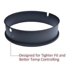 Rôtissoire Universelle Onlyfire 57CM Avec Anneau Pour Gril à Charbon De Bois, Ensemble De Brochettes Pour Weber 2290 Et Autres Modèles -Grill Feu Maison 1200x1047 1