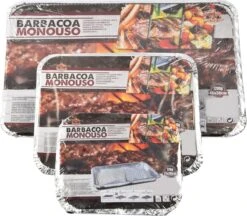 Set Barbecue - Instantané - Jetable - Barbecue Extérieur - Table - Grille - Balcon - Pique-nique - Accessoires Barbecue - Grill - 3 Tailles XL 1200 Grammes , L 600 Grammes , S 376 Grammes