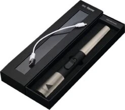 Briquet électrique Long Rechargeable - Briquet Plasma Durable - Briquet De Luxe - Comprend Un Emballage Cadeau - BBQ - Bougies - Grijs -Grill Feu Maison 1200x1053 6