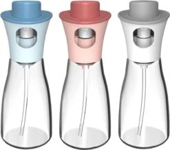 Pulvérisateur D'huile 3 Pièces, Pulvérisateur De Vinaigre Amélioré De 180 Ml, Distributeur D'huile D'olive Pour La Cuisine, La Salade, La Cuisson Du Pain, Le Barbecue, La Cuisine