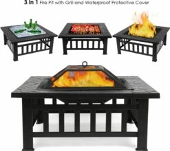 Cheminée Plein Air Feu De Camp Jardin Cour Arrière Foyer Poêle Barbecue Foyer Chauffage Extérieur Cheminée Barbecue BBQ Grill -Grill Feu Maison 1200x1070