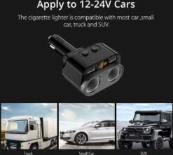 Répartiteur D'allume-cigare De Voiture - Entrée USB De Voiture - 2 Prises De Cigarette - Chargeur De Voiture - Chargeur USB C -Grill Feu Maison 1200x1076 5