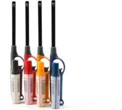 Briquet à Gaz Avec Recharge 2X Jaune Et Gris - RechargeableBriquet Rechargeable - Protection Enfants - Réglage De La Flamme - Indicateur De Carburant - -Grill Feu Maison 1200x1077 8