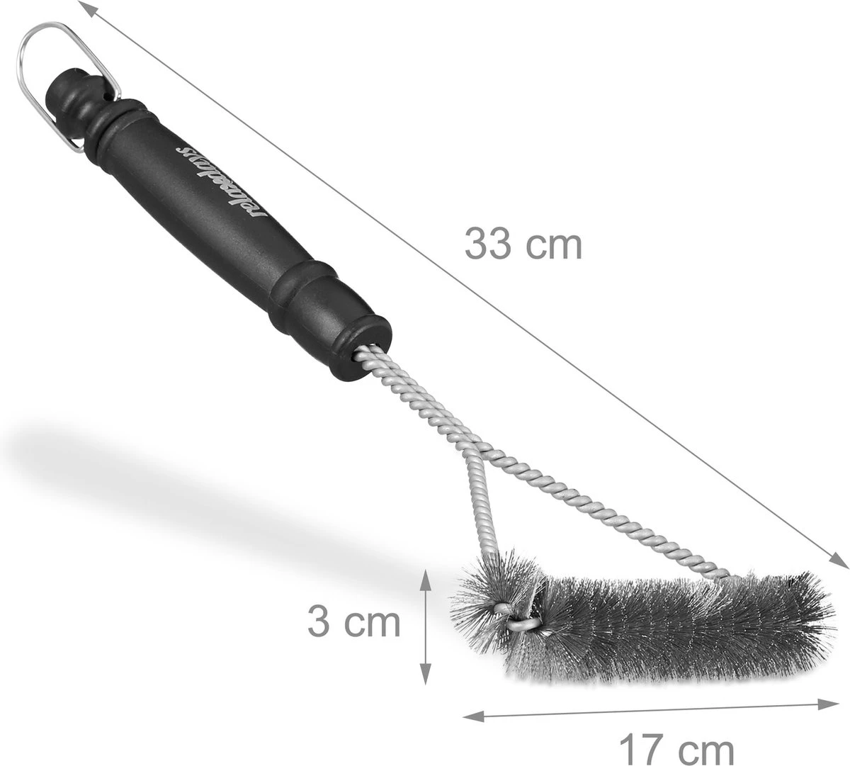 Relaxdays 3x Bbq Brush Triangle - Brosse Métallique - Brosse Métallique Brosse De Nettoyage Barbecue 5 Relaxdays 3x Bbq Brush Triangle - Brosse Métallique - Brosse Métallique Brosse De Nettoyage Barbecue – Image 5