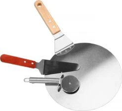 Springos Pizza Scoop - Coupe-pizza - Spatule - 25 Cm - Naturel/ Argent -Grill Feu Maison 1200x1088 1