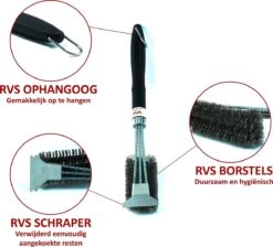 Brosse Pour BBQ YPH® - 2x Brosse Pour Gril Avec Pierre Ponce Gratuite Dans Un Sac De Rangement Pratique - Accessoires De Vêtements Pour Bébé Pour BBQ -Grill Feu Maison 1200x1090 4