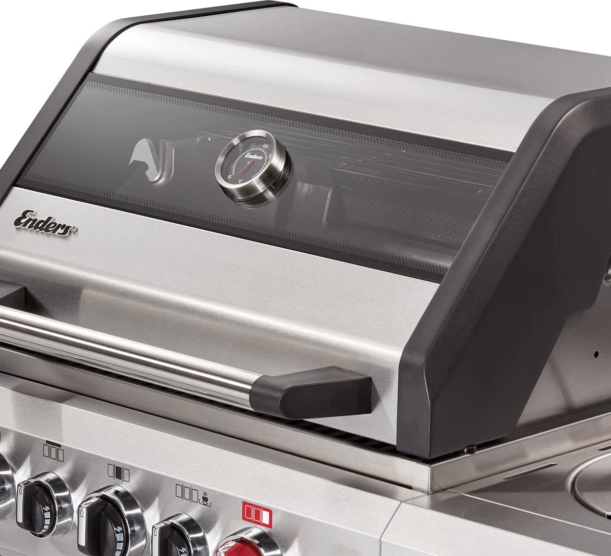 Barbecue à Gaz Enders Kansas II Pro 3 SIK Turbo - Grijs - Surface De Cuisson 60x45 Cm - 3 Brûleurs Principaux + Brûleur Latéral + Brûleur Arrière - Barbecue 4 Barbecue à Gaz Enders Kansas II Pro 3 SIK Turbo - Grijs - Surface De Cuisson 60x45 Cm - 3 Brûleurs Principaux + Brûleur Latéral + Brûleur Arrière - Barbecue – Image 4