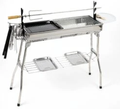Borvat® | Barbecue Et Friture Barbecue à Dual Usage | Barbecue Au Charbon Extérieur Portable | Convient Pour 5 à 10 Personnes En Marche, Pique-nique, Camping, Barbecue. -Grill Feu Maison 1200x1092