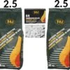 2X Briquettes De Charbon De 2,5 KG Avec Allume-feu 64 Pièces - Barbecue - BBQ - 2 Pièces - Total 5 KG