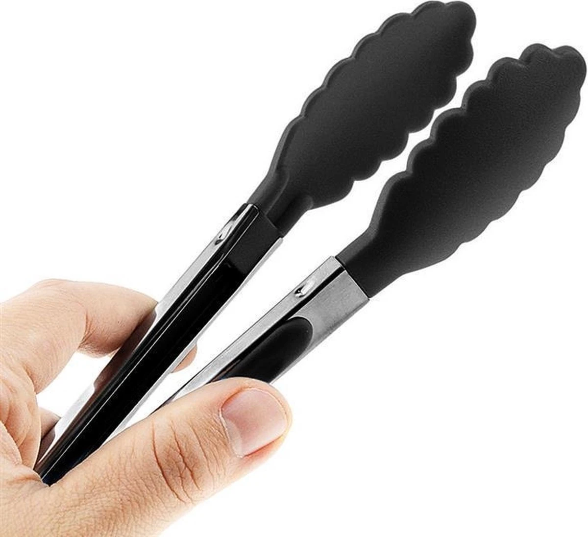 Pinces De Cuisine - Acier Inoxydable - Pinces De Cuisine - Buffet - Salade - Pinces De Service à Poignée - Sécurité Alimentaire - Barbecue En Siliconen - 1 Pièce 5 Pinces De Cuisine - Acier Inoxydable - Pinces De Cuisine - Buffet - Salade - Pinces De Service à Poignée - Sécurité Alimentaire - Barbecue En Siliconen - 1 Pièce – Image 5