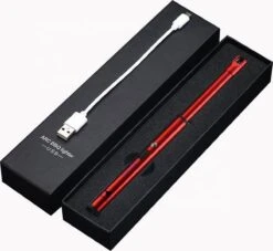 Briquet électrique Long Et Fin Rechargeable - Briquet Plasma Durable - Emballage Cadeau Inclus - BBQ - Bougies - Rouge -Grill Feu Maison 1200x1101 5