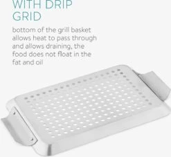 Grille Et Plateau De BBQ Navaris - Grille De Barbecue Pour Viande, Poisson Et Légumes - Convient Au Four Et Au Barbecue - Grille De Barbecue Rectangulaire -Grill Feu Maison 1200x1104 4