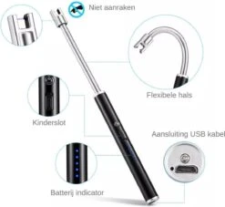 Briquet BBQ Rechargeable Avec Câble Usb - Briquet électrique De Cuisine - Briquet Flexible - Blauw 9 Briquet BBQ Rechargeable Avec Câble Usb - Briquet électrique De Cuisine - Briquet Flexible - Blauw -Grill Feu Maison 1200x1105 4