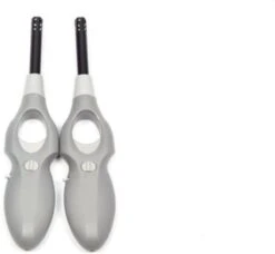 Briquet Avec Protection Enfant - Briquet Barbecue - Paquet De 2x Briquets BBQ Rechargeables| Une Qualité |Protection Enfant/Serrure Enfant - Grijs