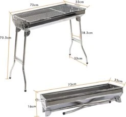 Gril De Carbone D'acier Inoxydable De Requin De Grand-mère, Gril Plein Air Pliable Portatif De Barbecue, Approprié à La Partie De BBQ De 5-10 Personnes 13 Gril De Carbone D'acier Inoxydable De Requin De Grand-mère, Gril Plein Air Pliable Portatif De Barbecue, Approprié à La Partie De BBQ De 5-10 Personnes -Grill Feu Maison 1200x1108 1