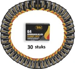 30 X Allume-feu Pour Barbecue - Allume-feu Pour BBQ - Allume-feu THM Paraffine Blanche - Achat Allume-feu - Allume-feu Blanc