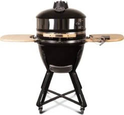 Patton - Kamado 21 - Premium Black - Barbecue En Céramique - Avec Indicateur De Température à Cœur Bluetooth - éclairage LED - Grand Modèle - Complet - Noir