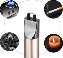 Briquet électrique Long Rechargeable - Briquet Plasma Durable - Comprend Un Emballage Cadeau - BBQ - Bougies - Rose -Grill Feu Maison 1200x1113