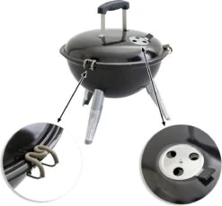 NATERIAL - Barbecue à Charbon Portable POENIX ALPHA II NOMAD - 4 Personnes - Ø37 Cm - H. 43,5 Cm - Acier émaillé - Zwart - Barbecue Pique-nique - Barbecue De Camping 11 NATERIAL - Barbecue à Charbon Portable POENIX ALPHA II NOMAD - 4 Personnes - Ø37 Cm - H. 43,5 Cm - Acier émaillé - Zwart - Barbecue Pique-nique - Barbecue De Camping -Grill Feu Maison 1200x1119 1