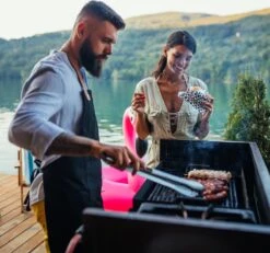 Relaxdays Pinces De Cuisine En Acier Inoxydable - Pinces à Barbecue - Manche En Bois - Pinces à Servir - Pinces à Grillades - 38 Cm -Grill Feu Maison 1200x1122 2