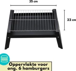 BBQ De Table Portable De Lynnz Avec Thermomètre GRATUIT - Pour Balcon Ou Camping - Barbecue à Charbon - Barbecue De Table - Barbecue - Mini - Barbecue - Grill -Grill Feu Maison 1200x1122