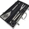 Ensemble D'outils De BBQ - Ensemble D'outils De Barbecue - Avec étui En Aluminium - 4 Pièces - Ensemble De BBQ En Acier Inoxydable -