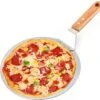 Pelle à Pizza De Luxe Pizza Fraîche - Acier Inoxydable 30CM - Grande Pelle à Pizza Pour Four Ou BBQ - Manche En Bois - Spatule à Pizza Pour Pizza Au Four Maison